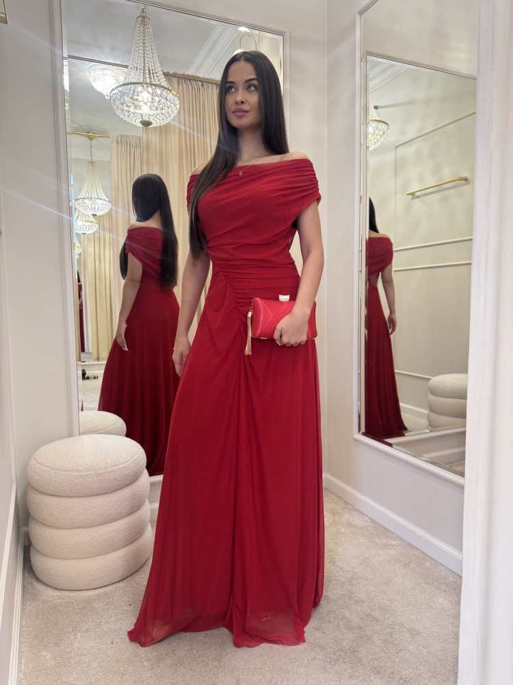 Sukienka maxi czerwona VITTORIA
