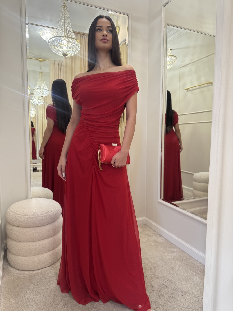 Sukienka maxi czerwona VITTORIA