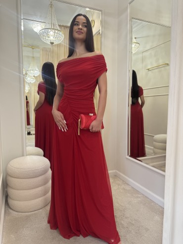 Sukienka maxi czerwona VITTORIA