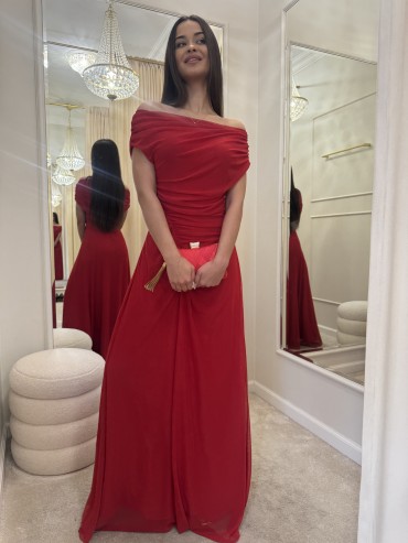 Sukienka maxi czerwona VITTORIA