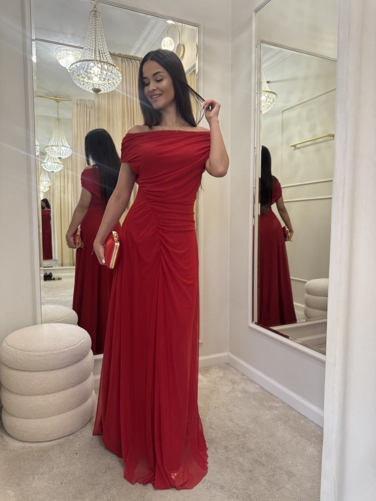 Sukienka maxi czerwona VITTORIA