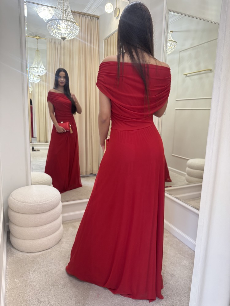 Sukienka maxi czerwona VITTORIA