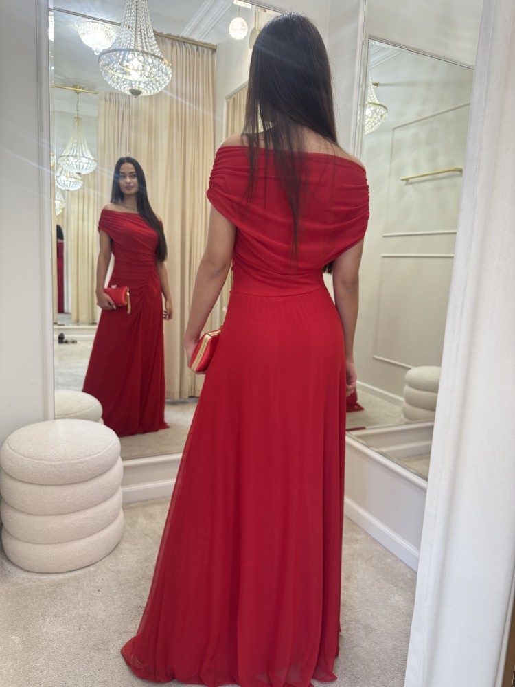 Sukienka maxi czerwona VITTORIA