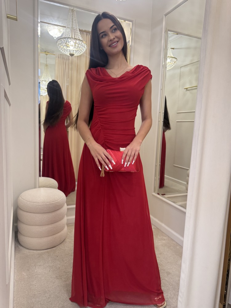 Sukienka maxi czerwona VITTORIA