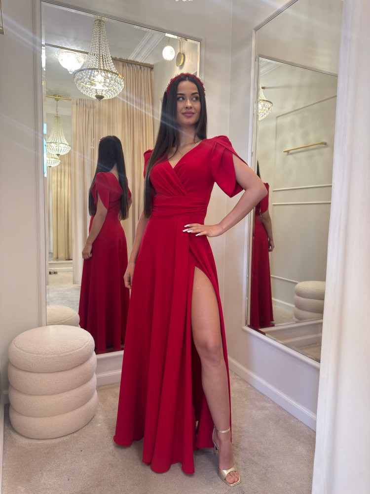 Sukienka maxi czerwona MARIRED