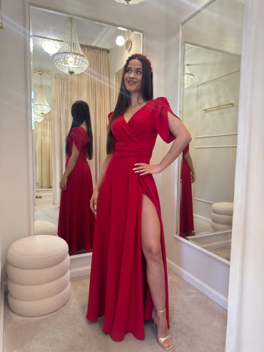 Sukienka maxi czerwona MARIRED