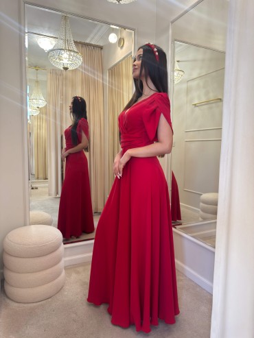 Sukienka maxi czerwona MARIRED