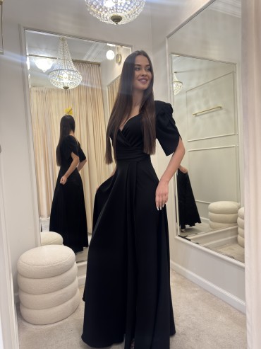 Sukienka maxi czarna MARIBLACK