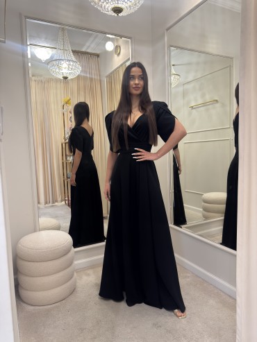 Sukienka maxi czarna MARIBLACK
