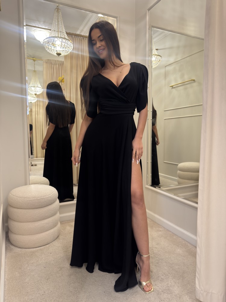 Sukienka maxi czarna MARIBLACK