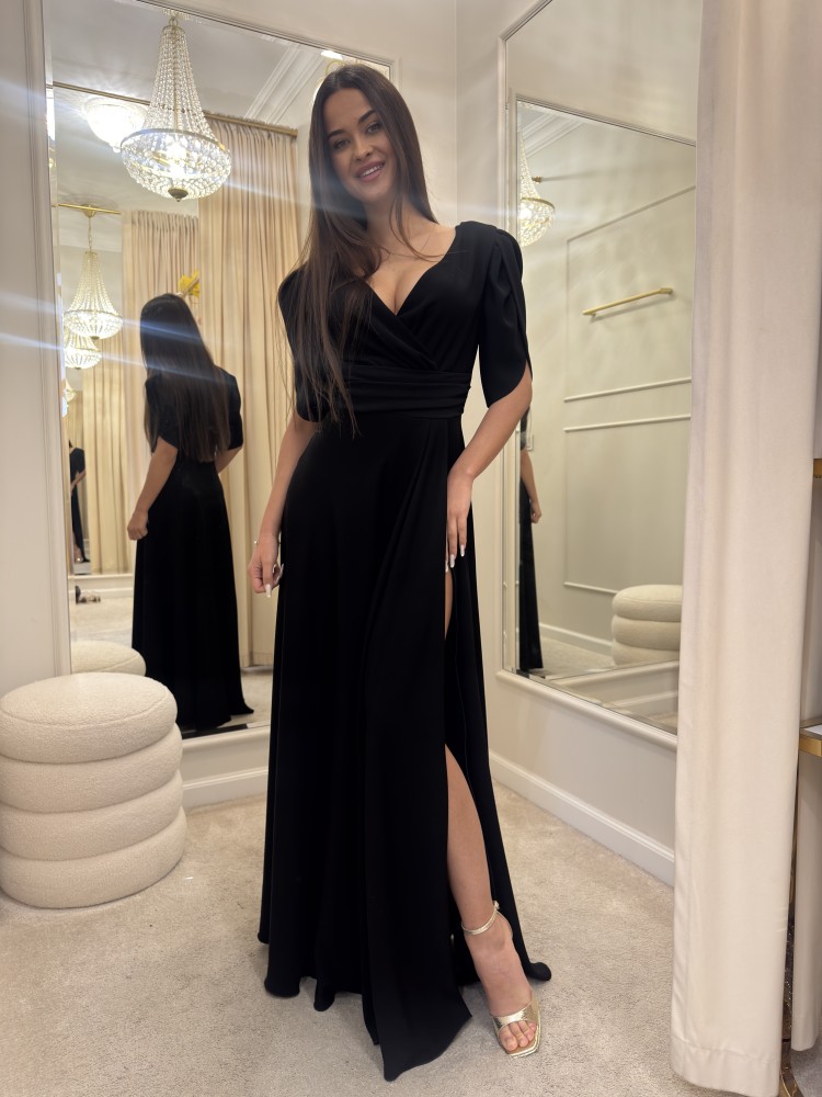 Sukienka maxi czarna MARIBLACK
