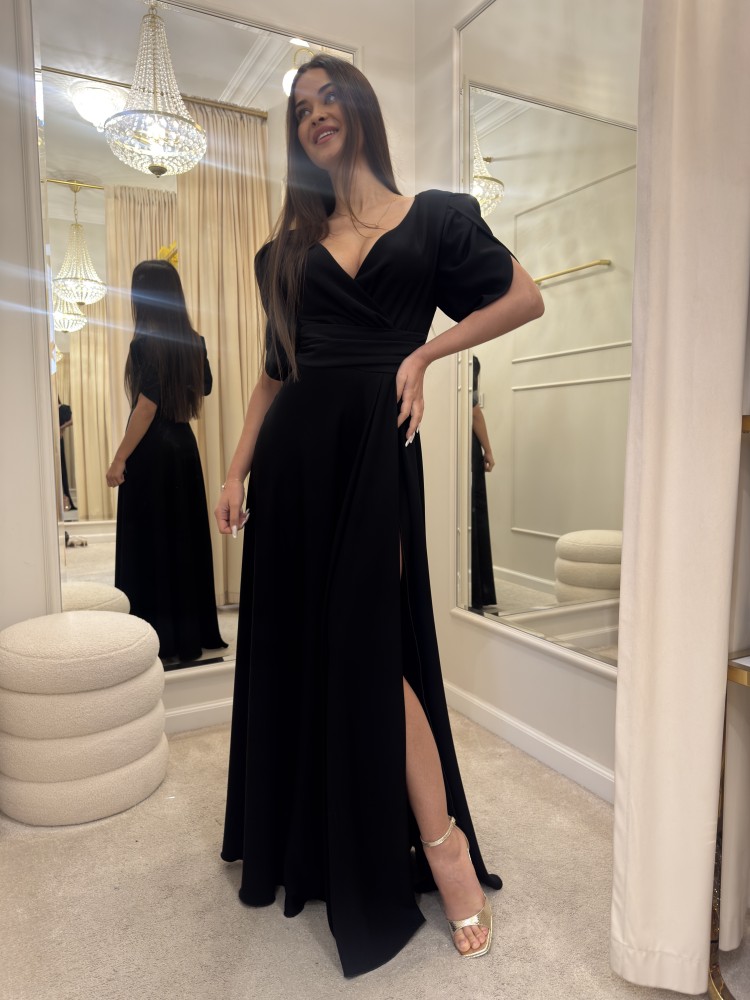 Sukienka maxi czarna MARIBLACK