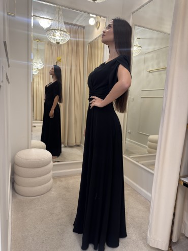 Sukienka maxi czarna MARIBLACK