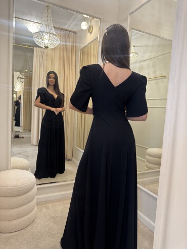 Sukienka maxi czarna MARIBLACK