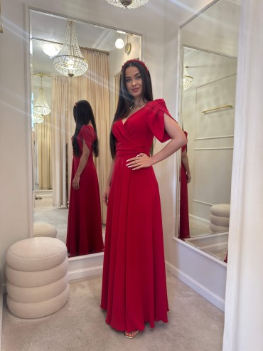 Sukienka maxi czerwona MARIRED