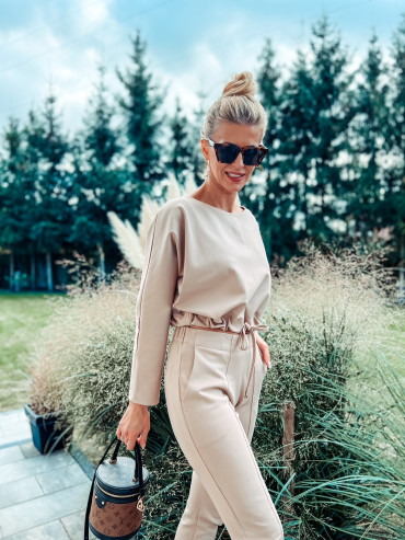 Spodnie  LULU beige Spodnie  LULU beige