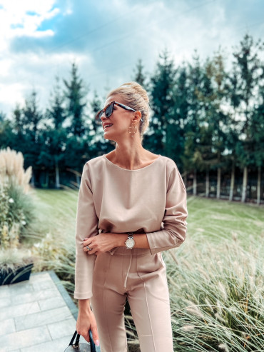 Spodnie  LULU beige Spodnie  LULU beige