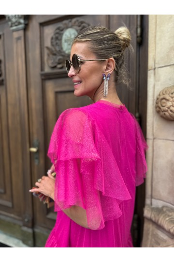 Sukienka LAMA pink shine