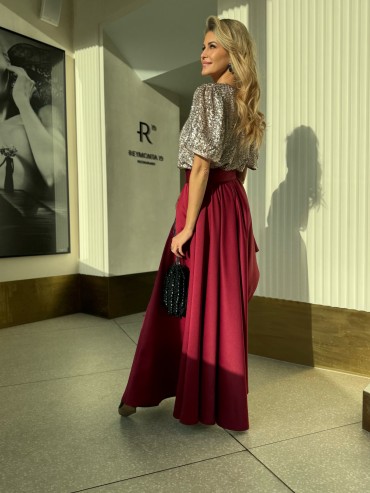Spódnica bordo ALICE