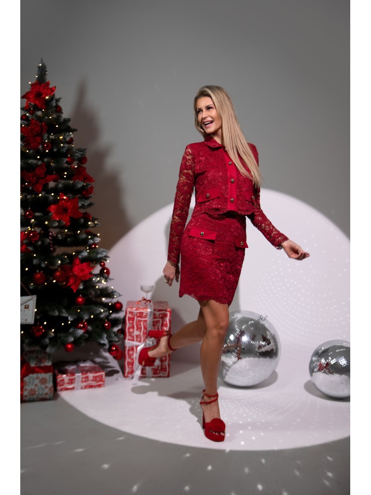 spódnica MARINA bordowa