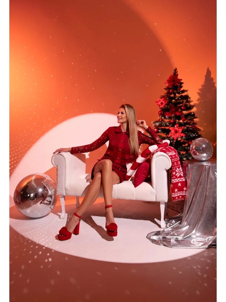 spódnica MARINA bordowa