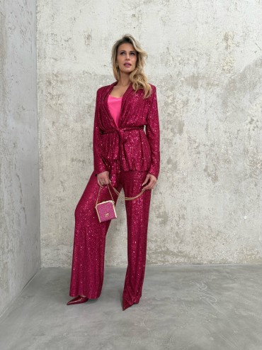 Spodnie amarantowe TESSA