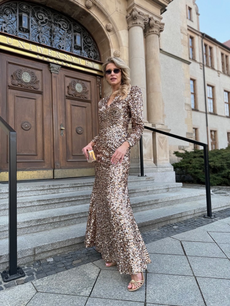 copy of Sukienka złota ROMA