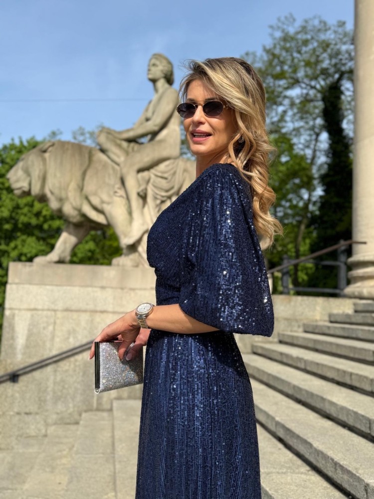 Sukienka granatowa DOLLY