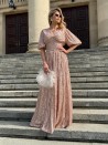 Sukienka złoto- różowa DOLLY